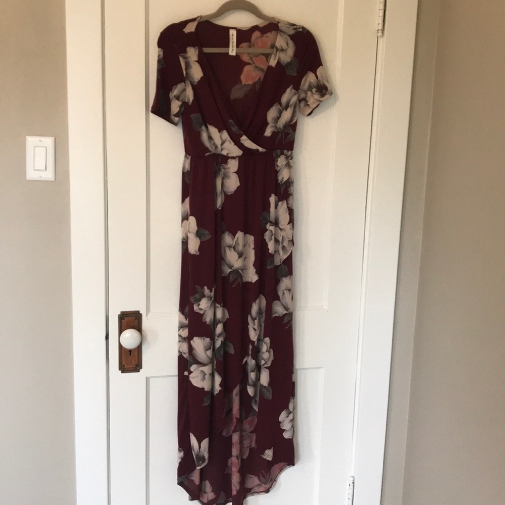Floral High low Maxi